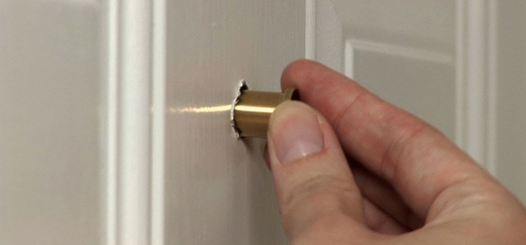 peephole door repair in Highland
